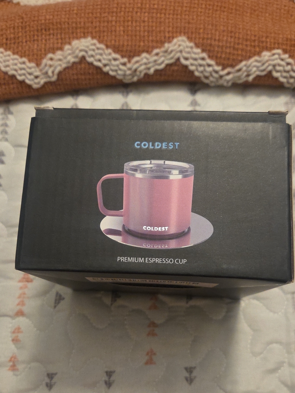 4 Oz Coldest Premium Espresso Cup - Forever Pink Glitter